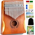 thumbnail image 1 of Everjoys Kalimba Thumb Piano 17 Keys, Professional Musical Instrument Finger Piano Marimbas with Portable Bag, Fast to Learn Songbook, Tuning Hammer, All in One Kit, 1 of 9