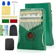 Everjoys Kalimba Thumb Piano 17 Keys, Professional Musical Instrument Finger Piano Marimbas with Portable Bag, Fast to Learn Songbook, Tuning Hammer, All in One Kit