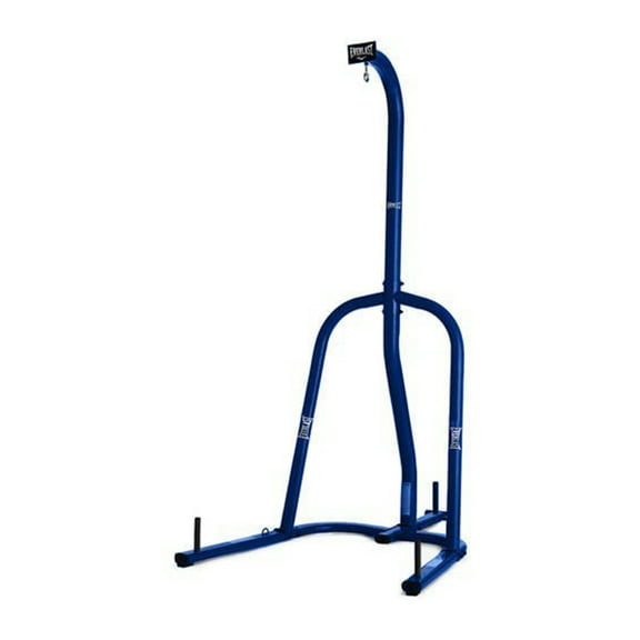 Everlast Single Station Heavy-Duty Punching Bag Stand, Powder-Coated Steel, 100 lb Capacity, Blue
