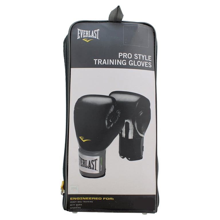 Everlast 16 Oz. Black Pro Style Boxing Gloves - Walmart.com