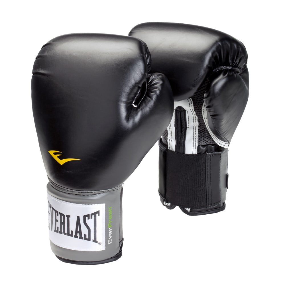 Wet en regelgeving zoon zelf Everlast 16oz Black Pro Style Boxing Gloves - Walmart.com