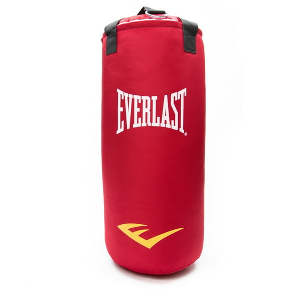 Everlast 40 Lb Heavy Punching Bag Kit for Boxing & Home Gym Training  Includes Hanger, Red