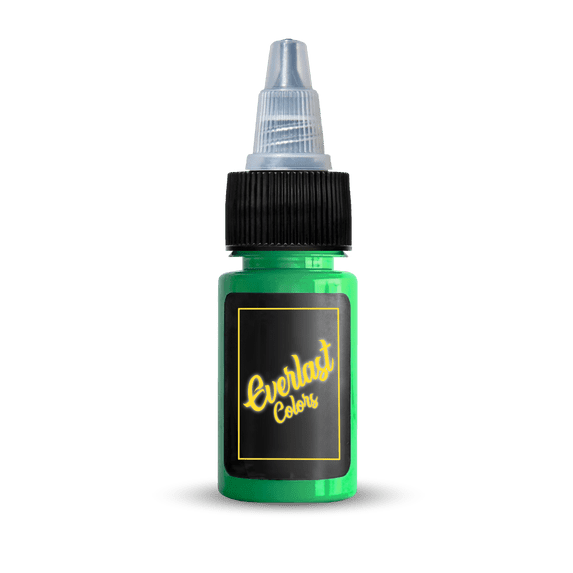 Everlast Colors Ink - Premium Organic Tattooing Pigment - Perfect For Outlining or Shading - Muted Green - 1oz