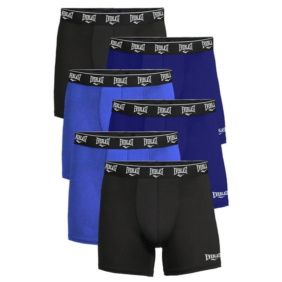 Everlast Cotton Mens Briefs Breathable Underwear for Men, 2X Multi Color 6-Pack
