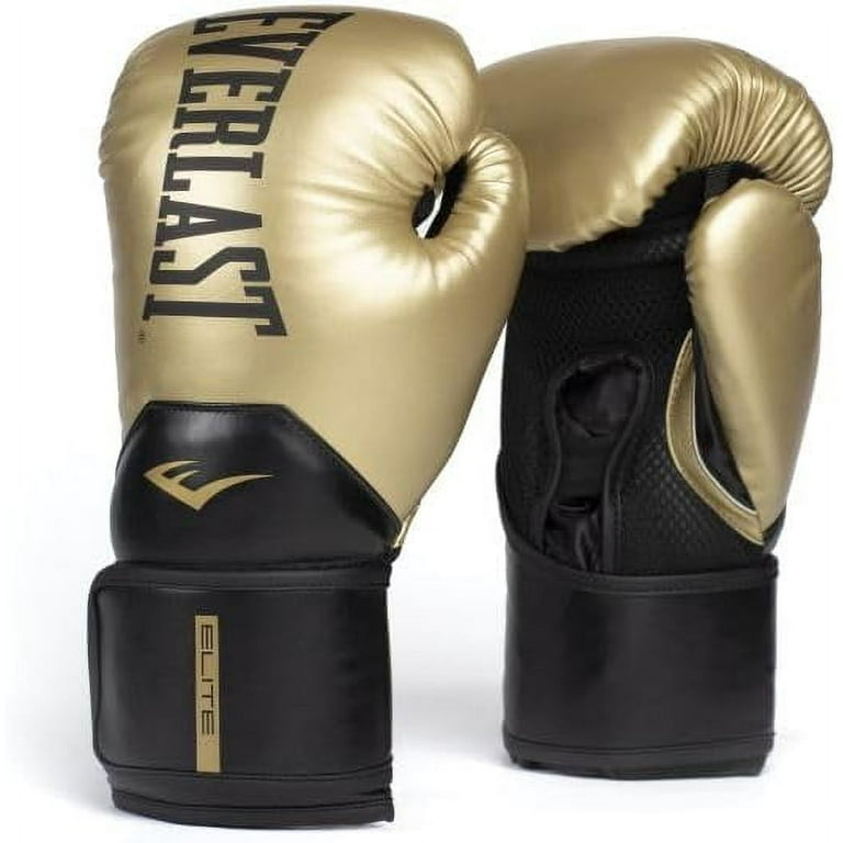 Everlast Elite Boxing Gloves, Gold/Black 10