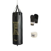 Everlast Elite 2 Nevatear Heavy Bag Kit, 100lb   with Gloves, Wraps & Chain