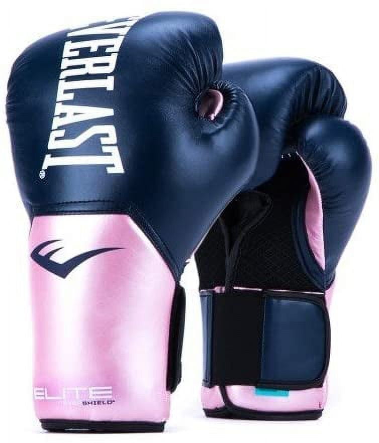 Everlast Elite Pro Style Training Gloves, Pink/Blue, 12 oz