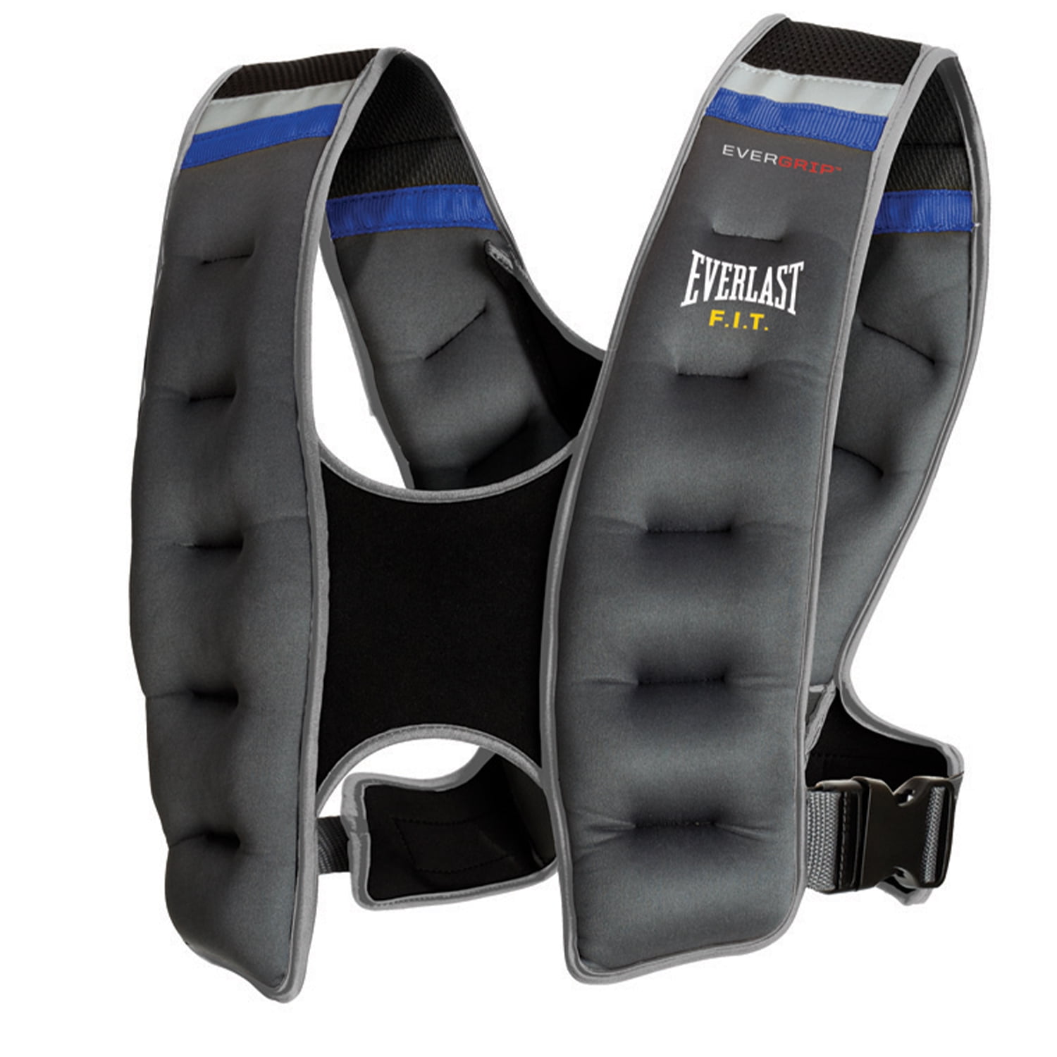 Everlast Evergrip 20 Lb Weighted Workout Training Fitness Vest, Gray