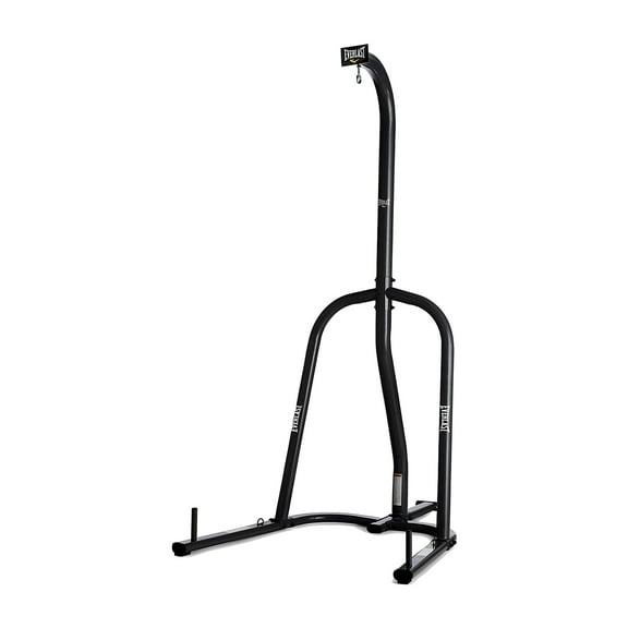 Everlast Single Station Heavy-Duty Punching Bag Stand, Powder-Coated Steel, 100 lb Capacity, Black