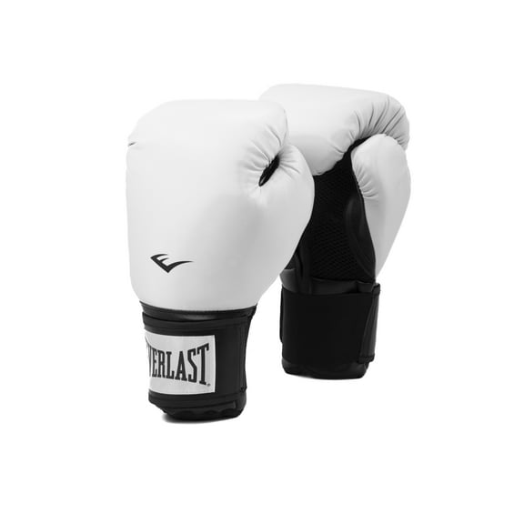 Everlast Hook and loop closure Synthetic Leather Boxing Gloves for sparring White, 1.3 lbs