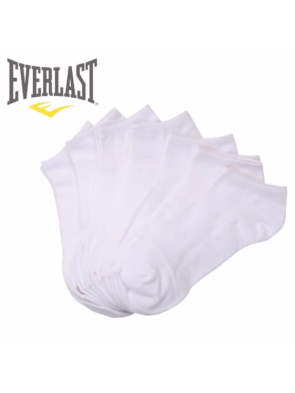 Little Boys-Girls White Solid Color Low Cut Ankle 7 Pair Pack Socks 6-8.5 (White, 1 Pack-7 pairs)