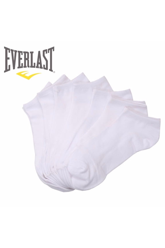 Little Boys-Girls White Solid Color Low Cut Ankle 7 Pair Pack Socks 6-8.5 (White, 1 Pack-7 pairs)