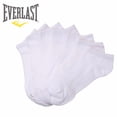 thumbnail image 1 of Everlast Little Boys-Girls White Solid Color Low Cut Ankle 7 Pair Pack Socks 6-8.5 (White, 2 Pack-14 pairs), 1 of 1