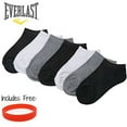 thumbnail image 1 of Everlast Men's Assorted 7 Pair Low Cut Black Gray White Ankle No show Socks, 1 of 1