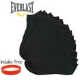 thumbnail image 1 of Everlast Men's No Show Athletic Ankle Socks (Pack of 7,14 or 21 pairs) (21- pack, A- Black), 1 of 1