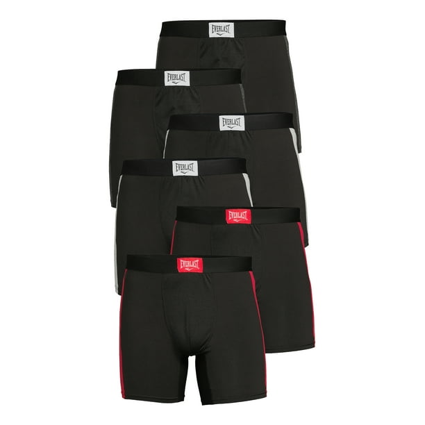 Everlast Mens Boxer Briefs Active Performance Breathable Underwear for Men 6 Pack