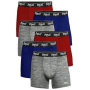 Everlast Mens Boxer Briefs Active Performance Breathable Underwear for Men, Red/Lhg/Royal Medium 6-Pack