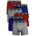 thumbnail image 1 of Everlast Mens Boxer Briefs Active Performance Breathable Underwear for Men, Red/Lhg/Royal Small 6-Pack, 1 of 7