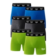 Everlast Men's Performance Underwear Stretch Boxer Briefs with Fly, 6-Pack