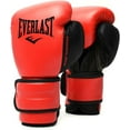 thumbnail image 1 of Everlast PowerLock2 Boxing Training Gloves Black/Red 12 oz., 1 of 7