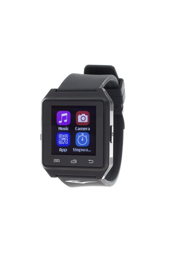 Smart Watch 40mm Black Aluminum Case with Black Sport Band