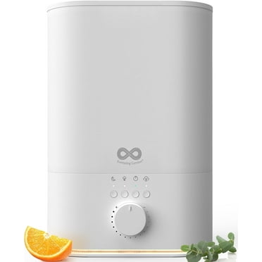 Everlasting Comfort 6L Top Fill Humidifier - Quiet Cool Mist, 60-Hour Run Time, for Large Rooms & Bedrooms, Aromatherapy