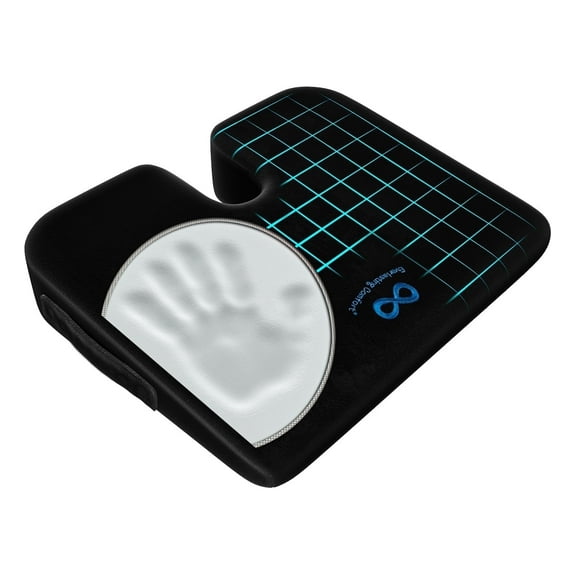 Everlasting Comfort Car and Truck Seat Cushion, Memory Foam Wedge Chair Driving Pillow, Black