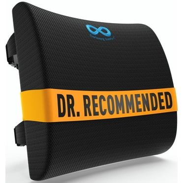 Everlasting Comfort Lumbar Support Pillow – Memory Foam Back Cushion for Office Chair, Car, Travel Use