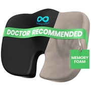 Everlasting Comfort Memory Foam Seat Cushion for Office Chairs and Car Seats