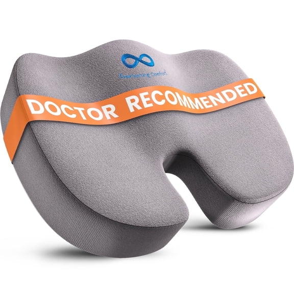Everlasting Comfort Memory Foam Seat Cushion – Ergonomic U-Shaped Chair Pad for Tailbone Pain Relief