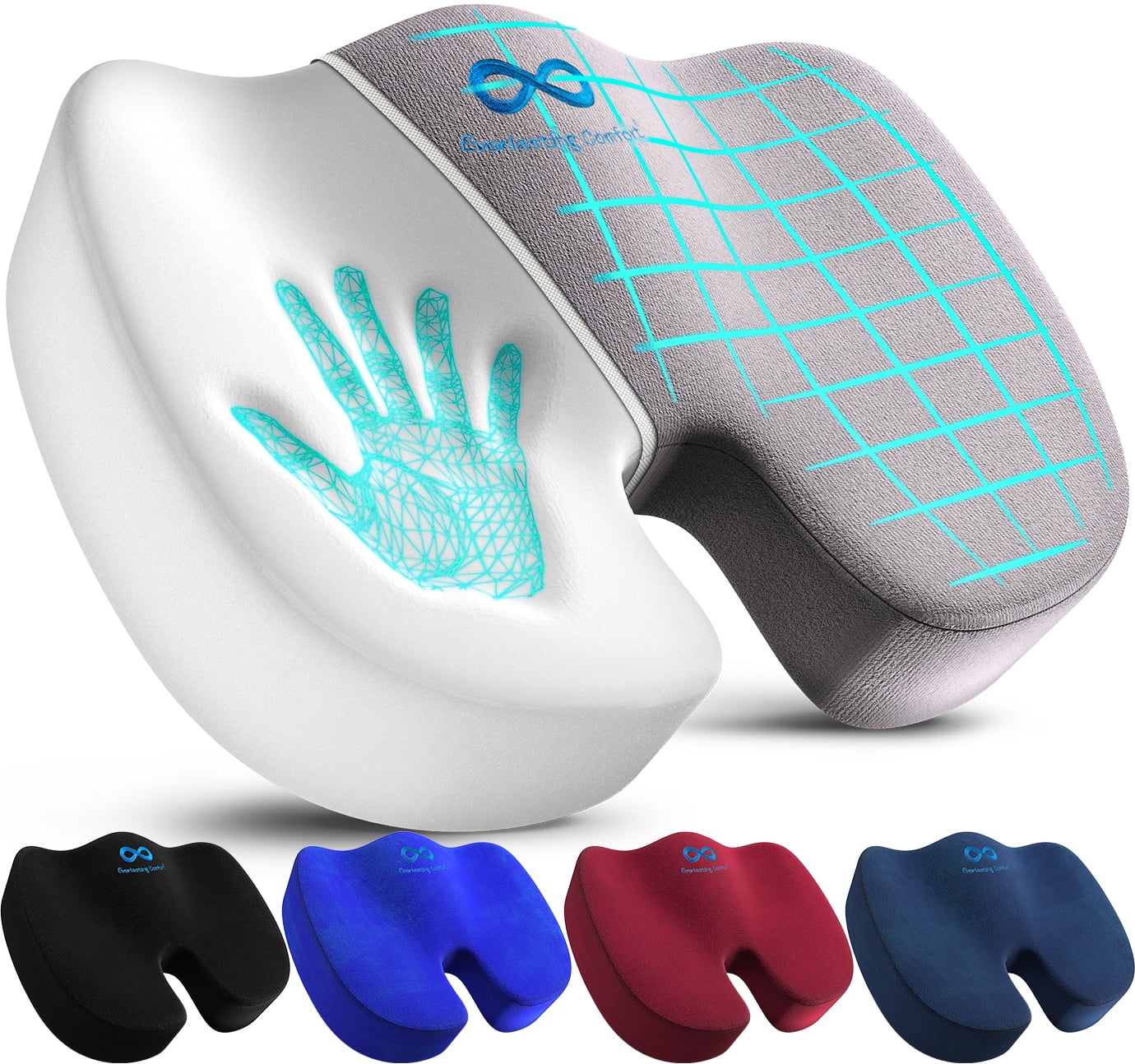 Everlasting Comfort Seat Cushion, Pain Relief for Legs, Hips, and Back