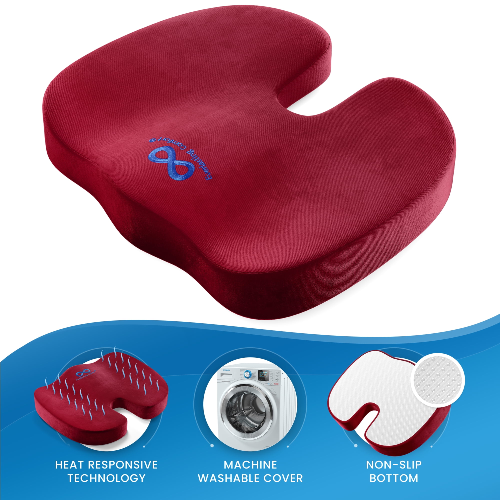 https://i5.walmartimages.com/seo/Everlasting-Comfort-Seat-Cushion-for-Office-Pain-Relief-for-Legs-Hips-and-Back-Pure-Memory-Foam-Red_56e92e4f-1be7-415a-a1a3-ba93b6d2d369.4728314164403ad22a773bdbf2c4201c.jpeg