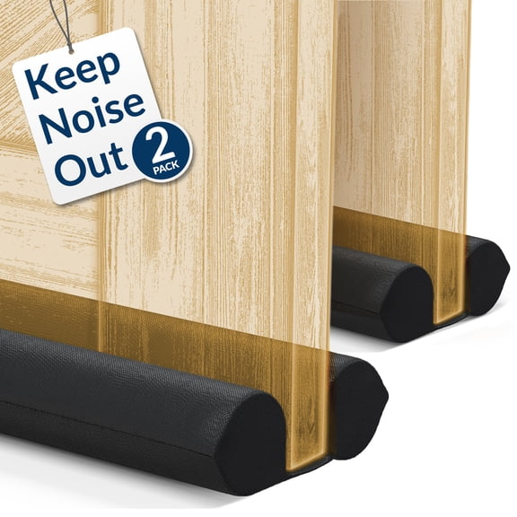 Everlasting Comfort Under Door Premium Draft Guard for Doors 30"-36", Dual Foam Insulation for Noise, Dust & Air Blocking, Sleek Slide-On Design