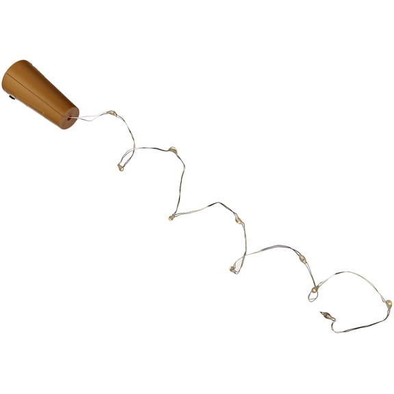 Everlasting Glow 1.6" H B/O BRWN Bottle Stoppr Home Decor, 7.2InL x 5.8InW x 5.8InH, Brown