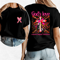 thumbnail image 1 of Everlasting God's Love Valentine's Day Tshirts Bible Verse Graphic Tees Endures Beyond Valentines Faith Based Short Sleeve Casual Tops Black,L, 1 of 8