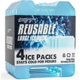 thumbnail image 1 of Everlasting Ice RX Large Reusable Ice Packs for Coolers with Handle, Long-Lasting Freezer Packs for Extended Cooling, 4-Pack, 1 of 6