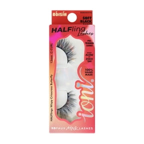 IONI Cosmetics HALFling BLACK BAND lash ROISIN, wispy crisscross butterfly, C-curl 13mm