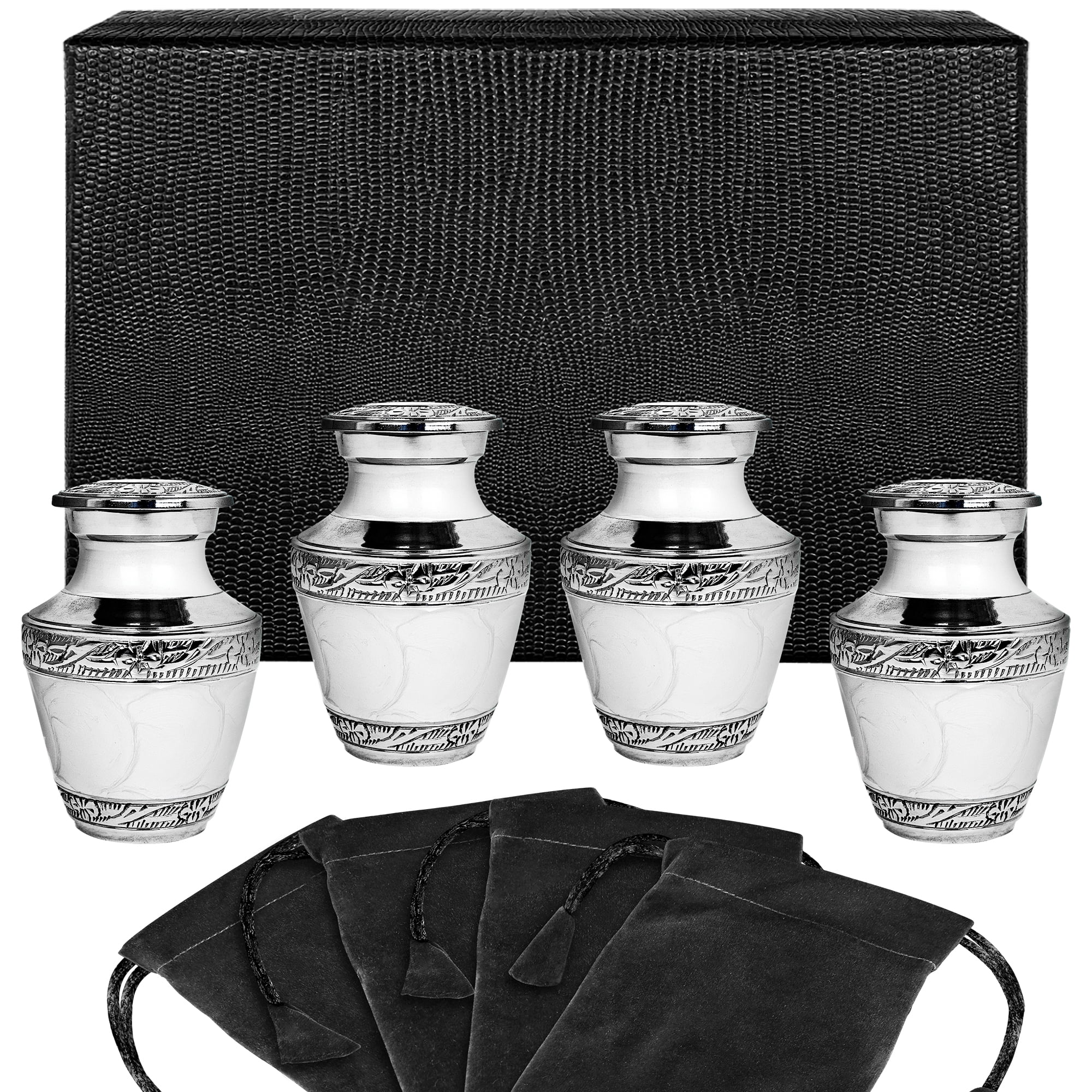 Everlasting Love White Small Keepsake Urns For Cremation Ashes In Home