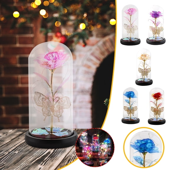 Everlasting Luminous Soap Flower Bouquet for Valentine’s Day - Premium Romantic Present for Girlfriend Wife, Perfect for Birthday Anniversary Wedding & Valentine’s Day Home Decor