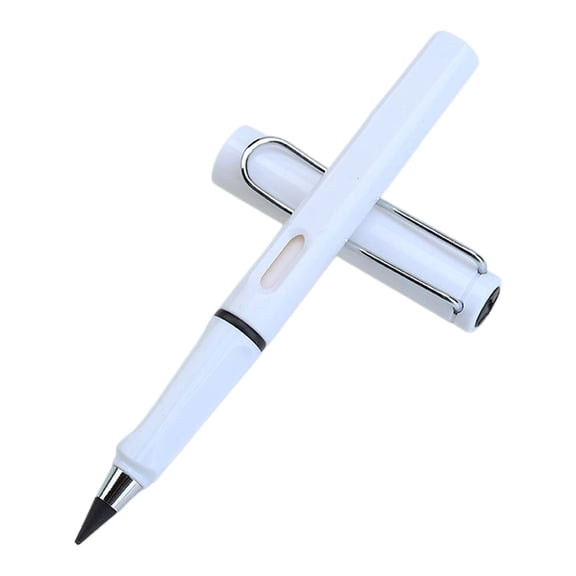 Everlasting Pencils,Infinity Pencils with Lid,NO-Sharpening Pen for Writing Drawing,5.51 inch Reusable Sustainable Pencil,Smooth Writing,Suitable for Writing,Drawing,Sketching,Home,Office (White)