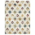 thumbnail image 1 of Everloom Magnolia Harmony Modern Diamond Area Rug, Beige/Blue, 5'2"x7'2", 1 of 7