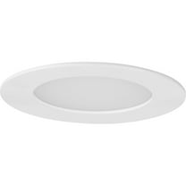 Everlume Collection 4 in. Satin White LED Low Profile Canless Recessed Downlight
