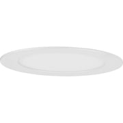 Everlume Collection 6 in. Satin White LED Low Profile Canless Recessed Downlight