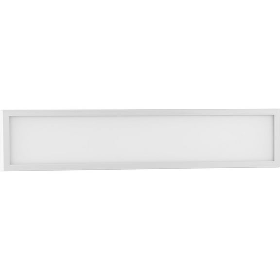 Everlume LED 24-inch Satin White Modern Style Bath Vanity Wall or Ceiling Light with Selectable 3000K/4000K Light Color