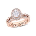 thumbnail image 1 of Everly Women's Created Moissanite 10k Rose Gold Bridal Set, 1 of 6
