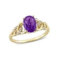 thumbnail image 1 of Everly Women's Amethyst 10k Yellow Gold Ring, 1 of 7