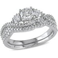 thumbnail image 1 of Everly Women's Diamond 14k White Gold Bridal Set, 1 of 1