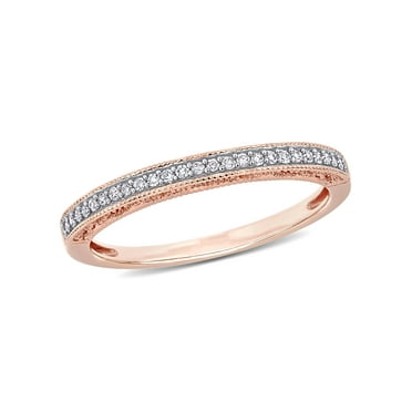 Everly Women's Diamond 10k Rose Gold Wedding Ring