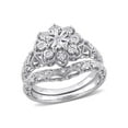 thumbnail image 1 of Everly Women's Diamond Sterling Silver Bridal Set, 1 of 7