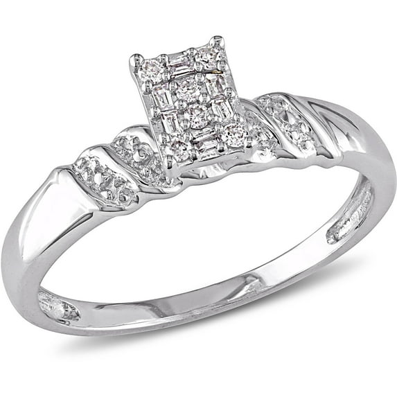 Everly Women's Diamond Sterling Silver Engagement Ring